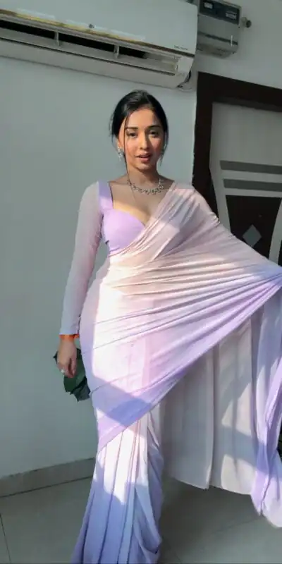 Purple And Pink Soft Georgette Silk Ready To Wear Saree | Sarees, Bollywood Sarees, Creative Sarees, Designer Sarees, Embroidered Sarees, Ethnic Saree, Modern Digital sarees, Party Wear Sarees
