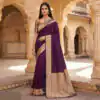 Purple Banarasi Gala Silk Gold Zari Work Saree | Sarees, Bollywood Sarees, Creative Sarees, Designer Sarees, Embroidered Sarees, Ethnic Saree, Modern Digital sarees, Party Wear Sarees