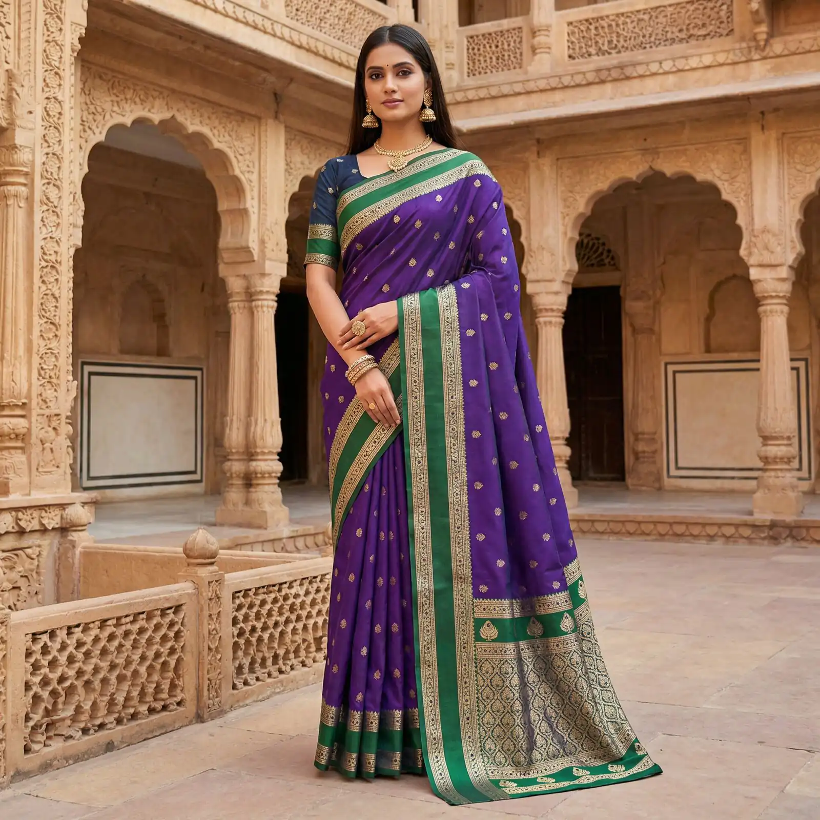 Purple Banarasi Gold Zari Work Saree | Sarees, Bollywood Sarees, Creative Sarees, Designer Sarees, Embroidered Sarees, Ethnic Saree, Modern Digital sarees, Party Wear Sarees
