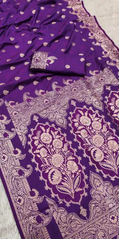 Purple Banarasi Lace Zari Work Saree | Sarees, Bollywood Sarees, Creative Sarees, Designer Sarees, Embroidered Sarees, Ethnic Saree, Modern Digital sarees, Party Wear Sarees