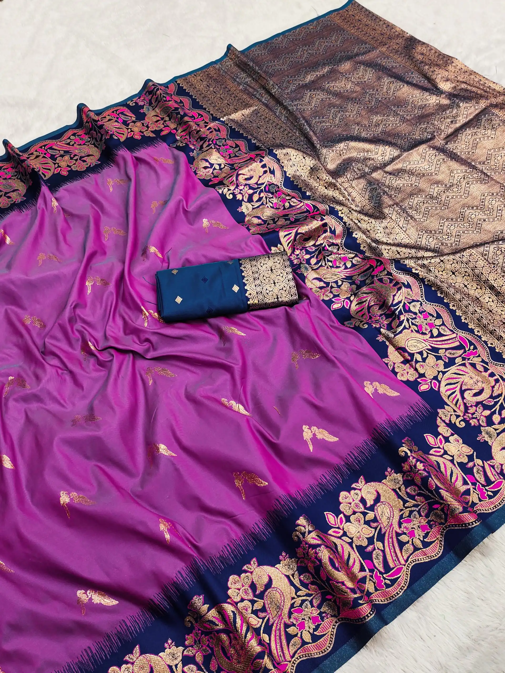 Purple Banarasi Silk Weaving Lace Zari Work Saree | Sarees, Bollywood Sarees, Creative Sarees, Designer Sarees, Embroidered Sarees, Ethnic Saree, Modern Digital sarees, Party Wear Sarees
