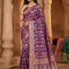 Purple Banarasi Silk Zari Work All Over Saree | Sarees, Bollywood Sarees, Creative Sarees, Designer Sarees, Embroidered Sarees, Ethnic Saree, Modern Digital sarees, Party Wear Sarees
