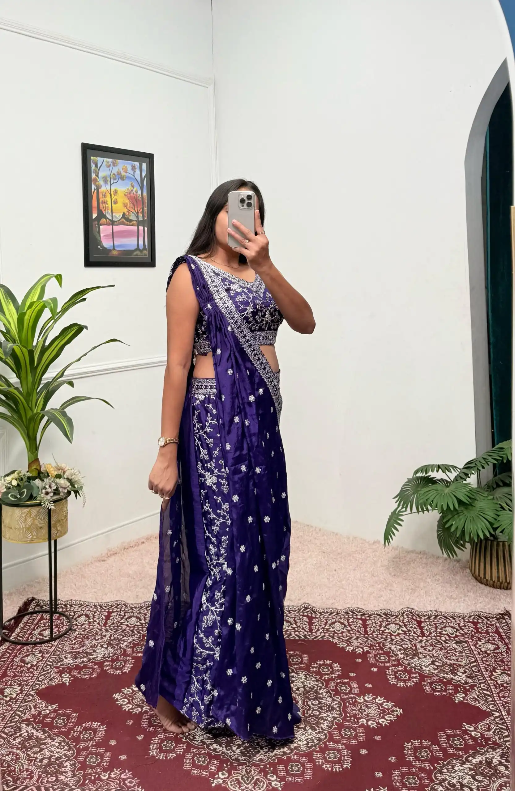 Purple Chinon Embroidery Work Salwar Suit | Jump Suits, Salwar suit, Casual Suits, Creative suits, Designer Suits, Palazzo Suits, Party Wear Suits, Patiala Suits, Straight Suits