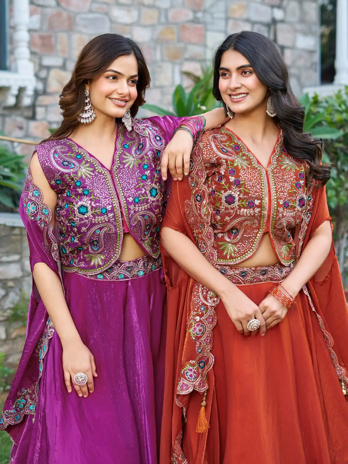 Purple Fendy Silk Embroidery Work Lehenga Choli | Lehenga, Bollywood Lehenga, Creative Lehenga, Designer Lehenga, Embroidered Lehenga, Party Wear Lehenga