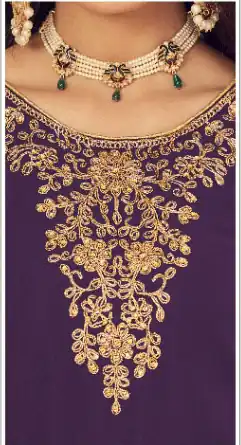 Purple Georgette Stone Work Salwar Suit | Jump Suits, Salwar suit, Casual Suits, Creative suits, Designer Suits, Palazzo Suits, Party Wear Suits, Patiala Suits, Straight Suits