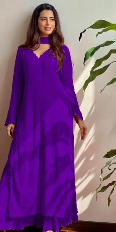 Purple Georgette Thread Embroidery Salwar Suit | Salwar suit, Casual Suits, Creative suits, Designer Suits, Palazzo Suits, Party Wear Suits, Patiala Suits, Straight Suits