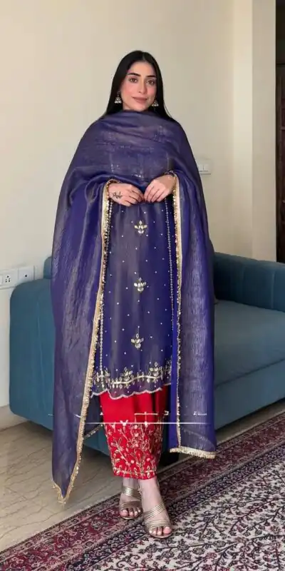 Purple Gold Crushe Silk Embroidery Work Salwar Suit | Jump Suits, Salwar suit, Casual Suits, Creative suits, Designer Suits, Palazzo Suits, Party Wear Suits, Patiala Suits, Straight Suits