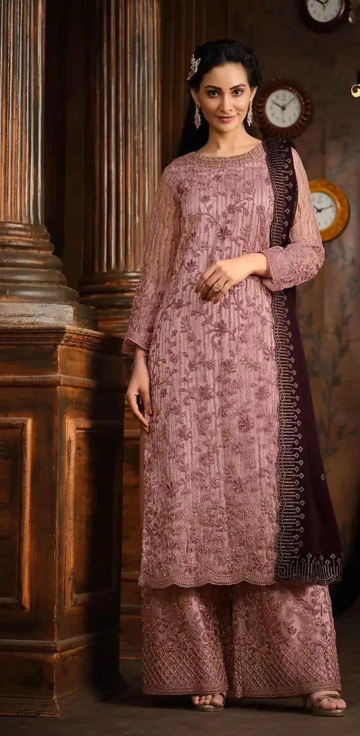 Purple Heavy Net Coding Sequence Embroidery Salwar Suit | Salwar suit, Casual Suits, Creative suits, Designer Suits, Palazzo Suits, Party Wear Suits, Patiala Suits, Straight Suits