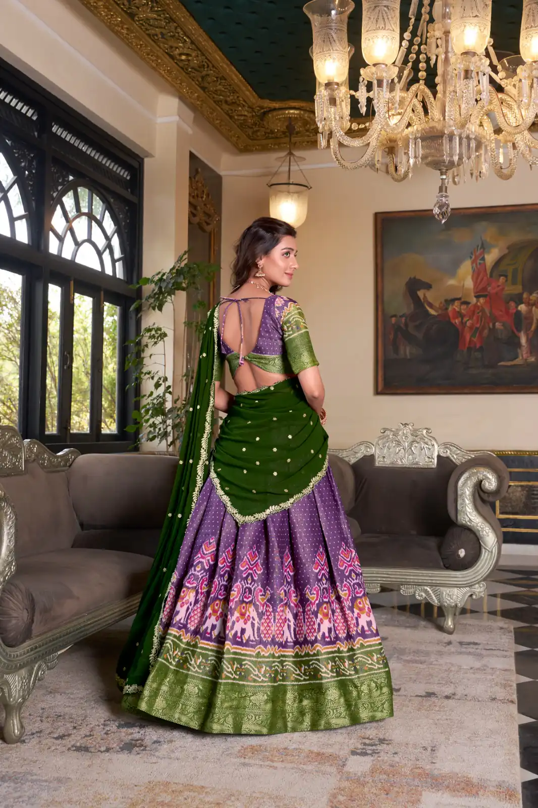 Purple Kanchipuram Embroider Lehenga Choli | Lehenga, Bollywood Lehenga, Creative Lehenga, Designer Lehenga, Embroidered Lehenga, Party Wear Lehenga