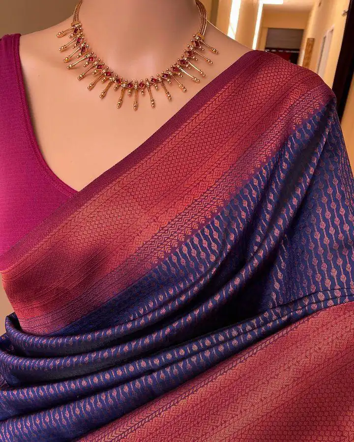 Purple Lichi Silk Jacquard Border Lace Work Saree | Sarees, Bollywood Sarees, Creative Sarees, Designer Sarees, Embroidered Sarees, Ethnic Saree, Modern Digital sarees, Party Wear Sarees