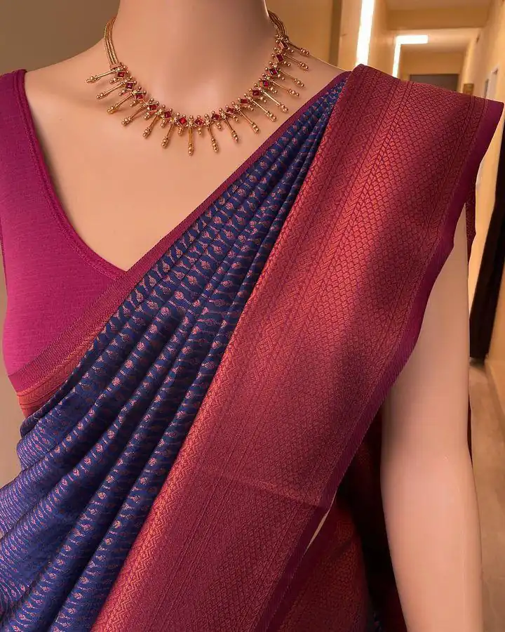 Purple Lichi Silk Jacquard Border Lace Work Saree | Sarees, Bollywood Sarees, Creative Sarees, Designer Sarees, Embroidered Sarees, Ethnic Saree, Modern Digital sarees, Party Wear Sarees