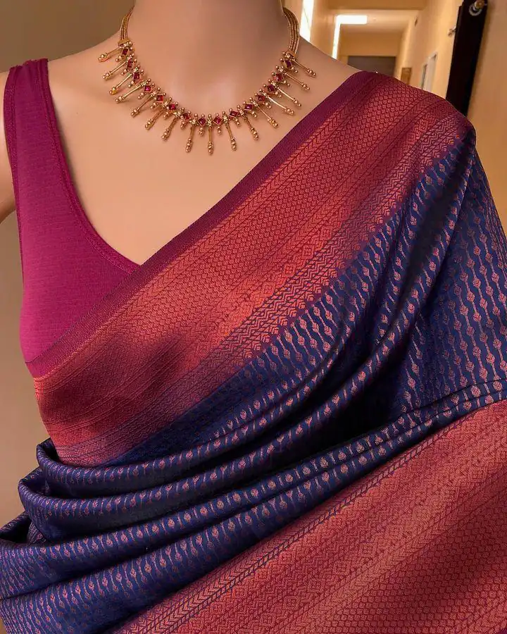 Purple Lichi Silk Jacquard Border Lace Work Saree | Sarees, Bollywood Sarees, Creative Sarees, Designer Sarees, Embroidered Sarees, Ethnic Saree, Modern Digital sarees, Party Wear Sarees
