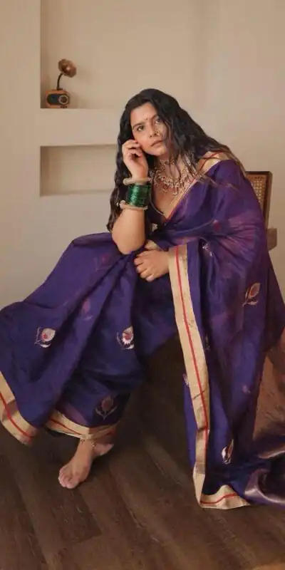 Purple Lichi Silk Jacquard Saree | Sarees, Bollywood Sarees, Creative Sarees, Designer Sarees, Embroidered Sarees, Ethnic Saree, Modern Digital sarees, Party Wear Sarees