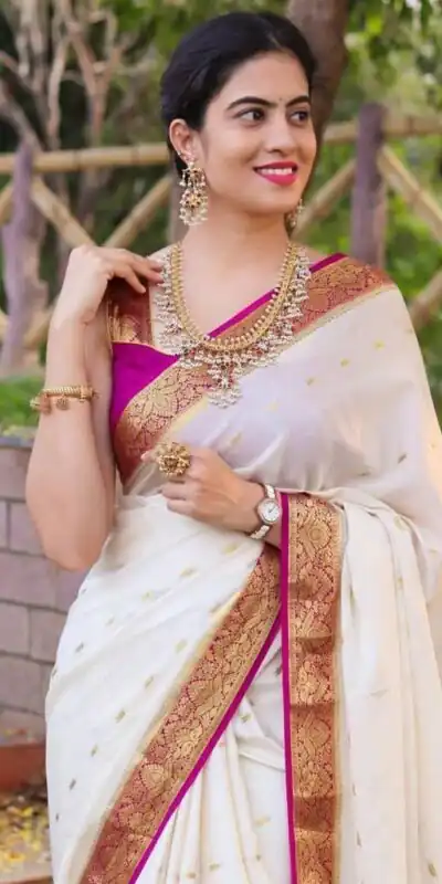 Purple Lichi Silk With Lace Jacquard Work Saree | Sarees, Bollywood Sarees, Creative Sarees, Designer Sarees, Embroidered Sarees, Ethnic Saree, Modern Digital sarees, Party Wear Sarees