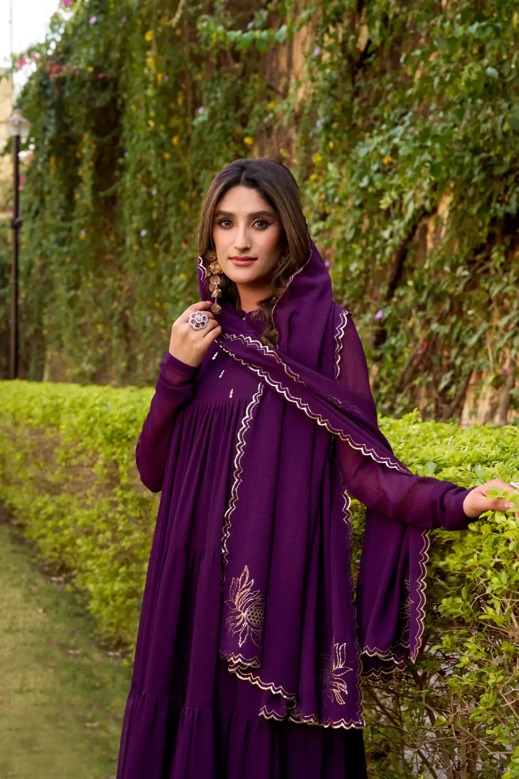 Purple Marbel Foil Work Salwar Suit | Jump Suits, Salwar suit, Casual Suits, Creative suits, Designer Suits, Palazzo Suits, Party Wear Suits, Patiala Suits, Straight Suits