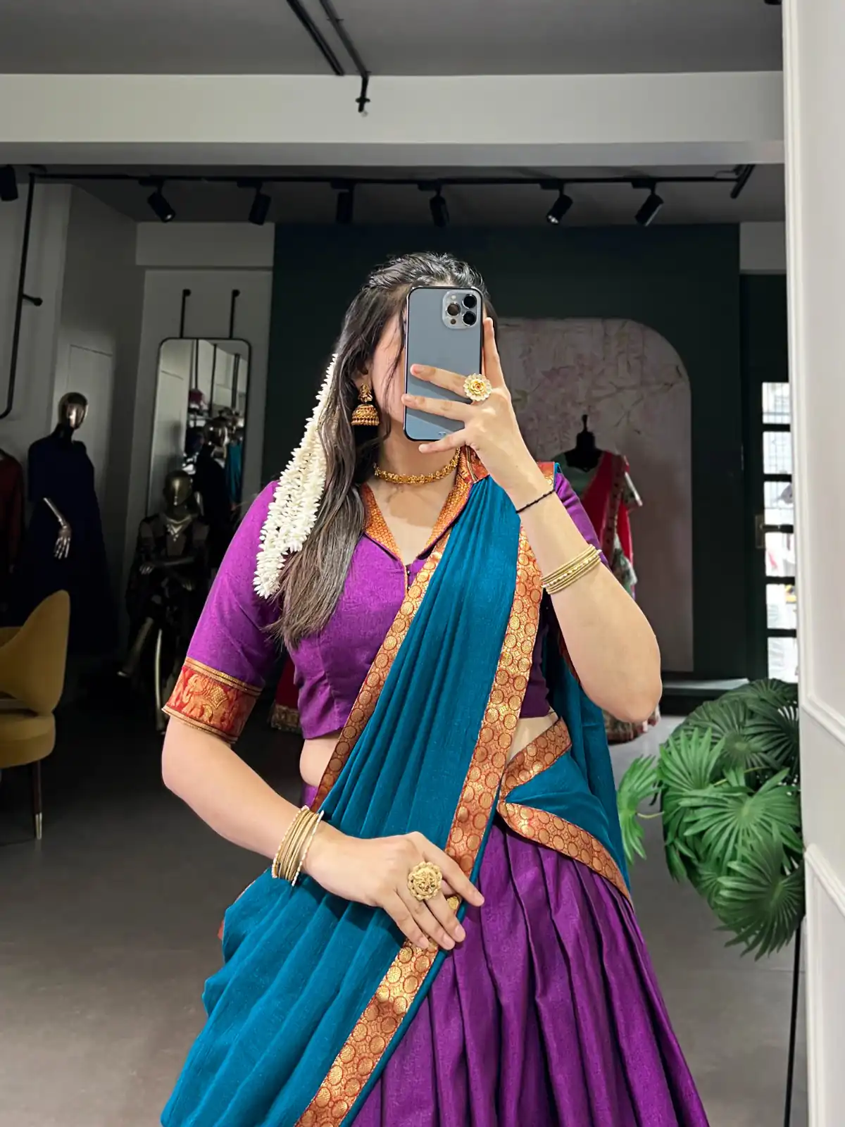 Purple Narayan Pet Zari Weaving Lehenga Choli | Lehenga, Bollywood Lehenga, Creative Lehenga, Designer Lehenga, Embroidered Lehenga, Party Wear Lehenga