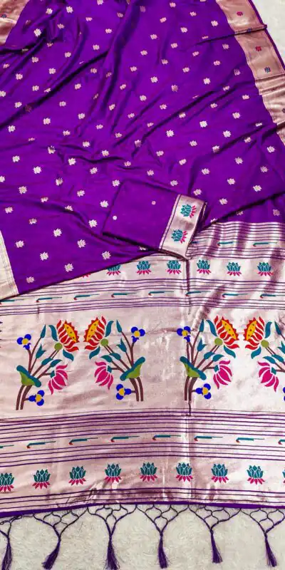 Purple Paithani Silk Lace Zari Work Saree | Sarees, Bollywood Sarees, Creative Sarees, Designer Sarees, Embroidered Sarees, Ethnic Saree, Modern Digital sarees, Party Wear Sarees