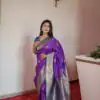 Purple Pethani Silk Zari Lace Work Saree | Sarees, Bollywood Sarees, Creative Sarees, Designer Sarees, Embroidered Sarees, Ethnic Saree, Modern Digital sarees, Party Wear Sarees