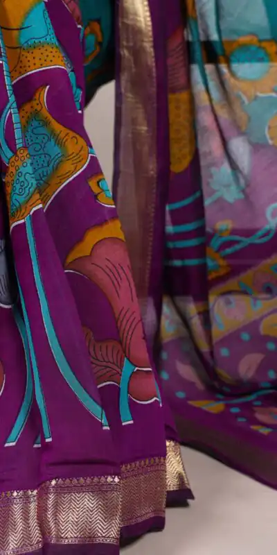 Purple Polyester Printed Saree | Sarees, Bollywood Sarees, Creative Sarees, Designer Sarees, Embroidered Sarees, Ethnic Saree, Modern Digital sarees, Party Wear Sarees