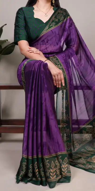Purple Rangoli Silk Printed Saree | Sarees, Bollywood Sarees, Creative Sarees, Designer Sarees, Embroidered Sarees, Ethnic Saree, Modern Digital sarees, Party Wear Sarees