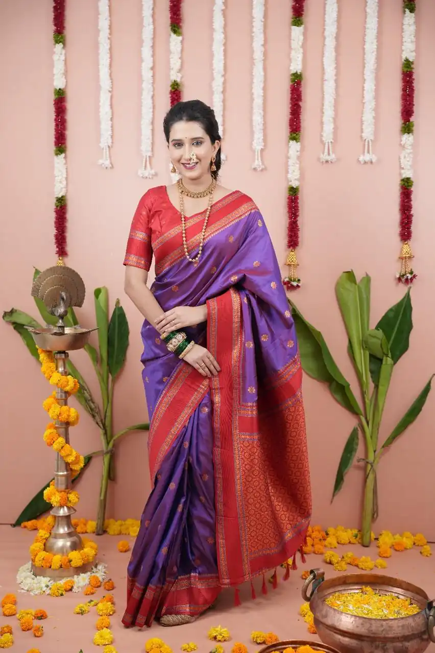 Purple Silk Paithni Weaving Zari Work Saree | Sarees, Bollywood Sarees, Creative Sarees, Designer Sarees, Embroidered Sarees, Ethnic Saree, Modern Digital sarees, Party Wear Sarees
