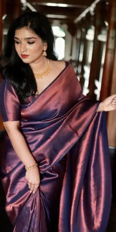 Purple Soft Lichi Silk Border Saree | Sarees, Bollywood Sarees, Creative Sarees, Designer Sarees, Embroidered Sarees, Ethnic Saree, Modern Digital sarees, Party Wear Sarees
