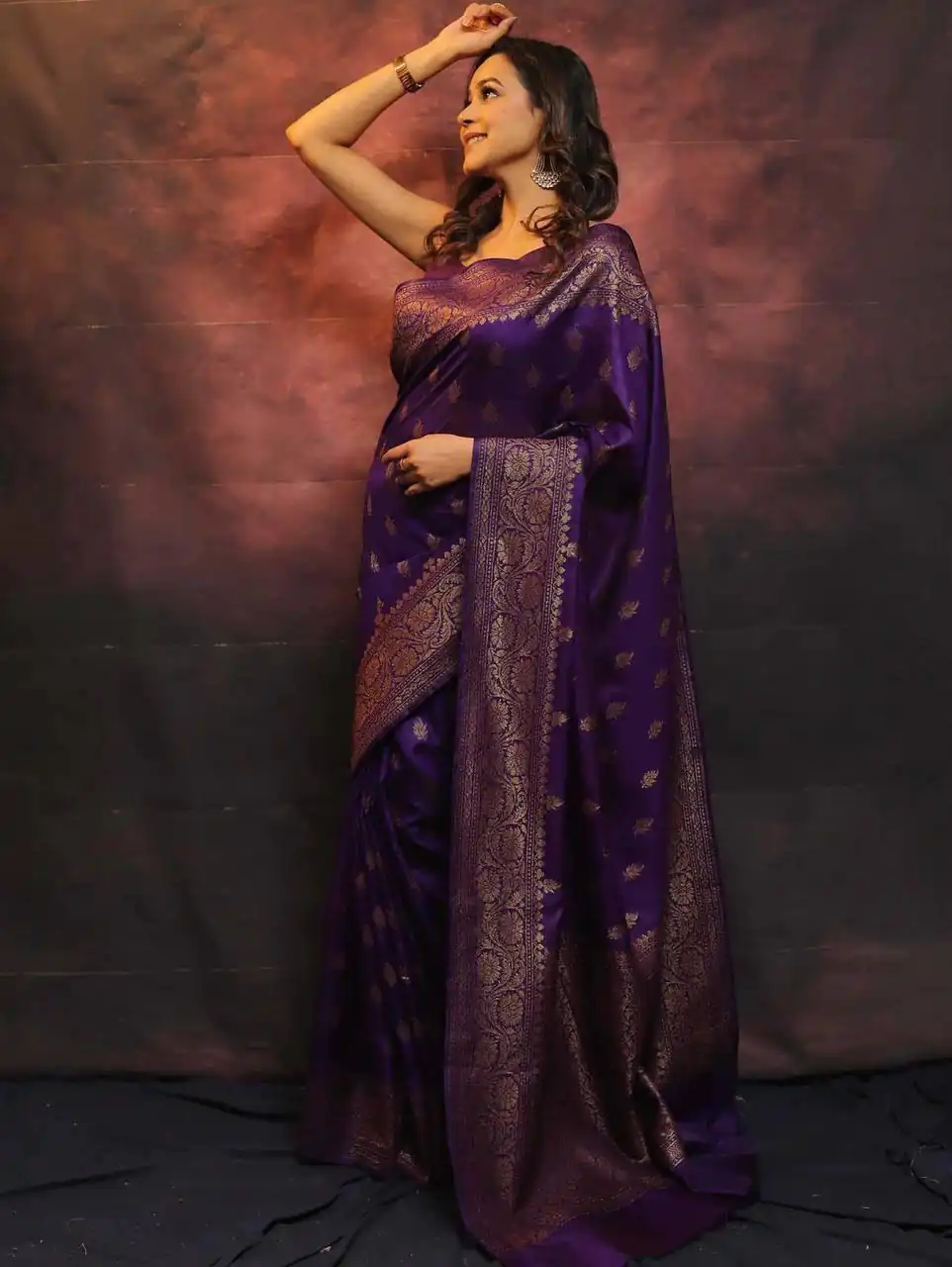 Purple Soft Lichi Silk Lace Border Lace Work Saree | Sarees, Bollywood Sarees, Creative Sarees, Designer Sarees, Embroidered Sarees, Ethnic Saree, Modern Digital sarees, Party Wear Sarees