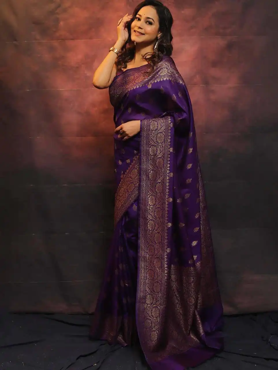 Purple Soft Lichi Silk Lace Border Lace Work Saree | Sarees, Bollywood Sarees, Creative Sarees, Designer Sarees, Embroidered Sarees, Ethnic Saree, Modern Digital sarees, Party Wear Sarees