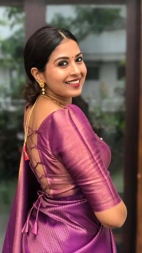 Purple Soft Lichi Silk Lace Work Border Saree | Sarees, Bollywood Sarees, Creative Sarees, Designer Sarees, Embroidered Sarees, Ethnic Saree, Modern Digital sarees, Party Wear Sarees