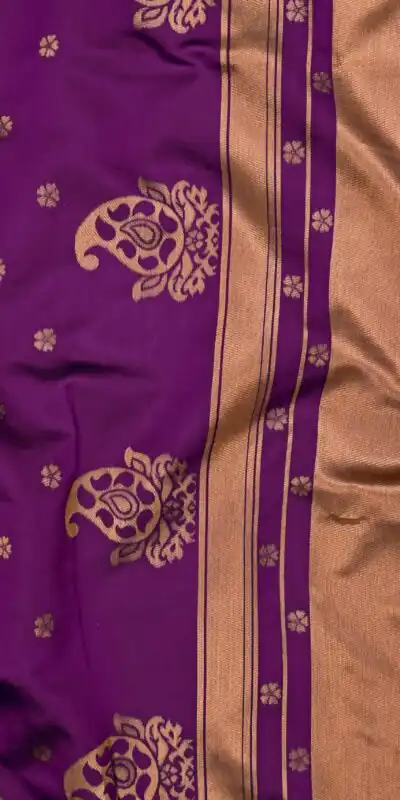 Purple Soft Lichi Silk With Lace Work Saree | Sarees, Bollywood Sarees, Creative Sarees, Designer Sarees, Embroidered Sarees, Ethnic Saree, Modern Digital sarees, Party Wear Sarees