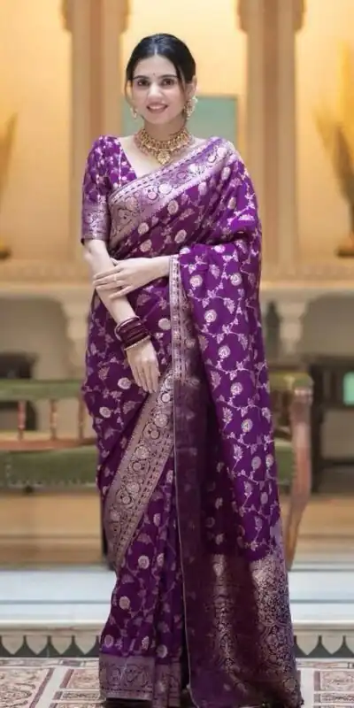 Purple Soft Litchi Silk Kubera Pattu Saree | Sarees, Bollywood Sarees, Creative Sarees, Designer Sarees, Embroidered Sarees, Ethnic Saree, Modern Digital sarees, Party Wear Sarees