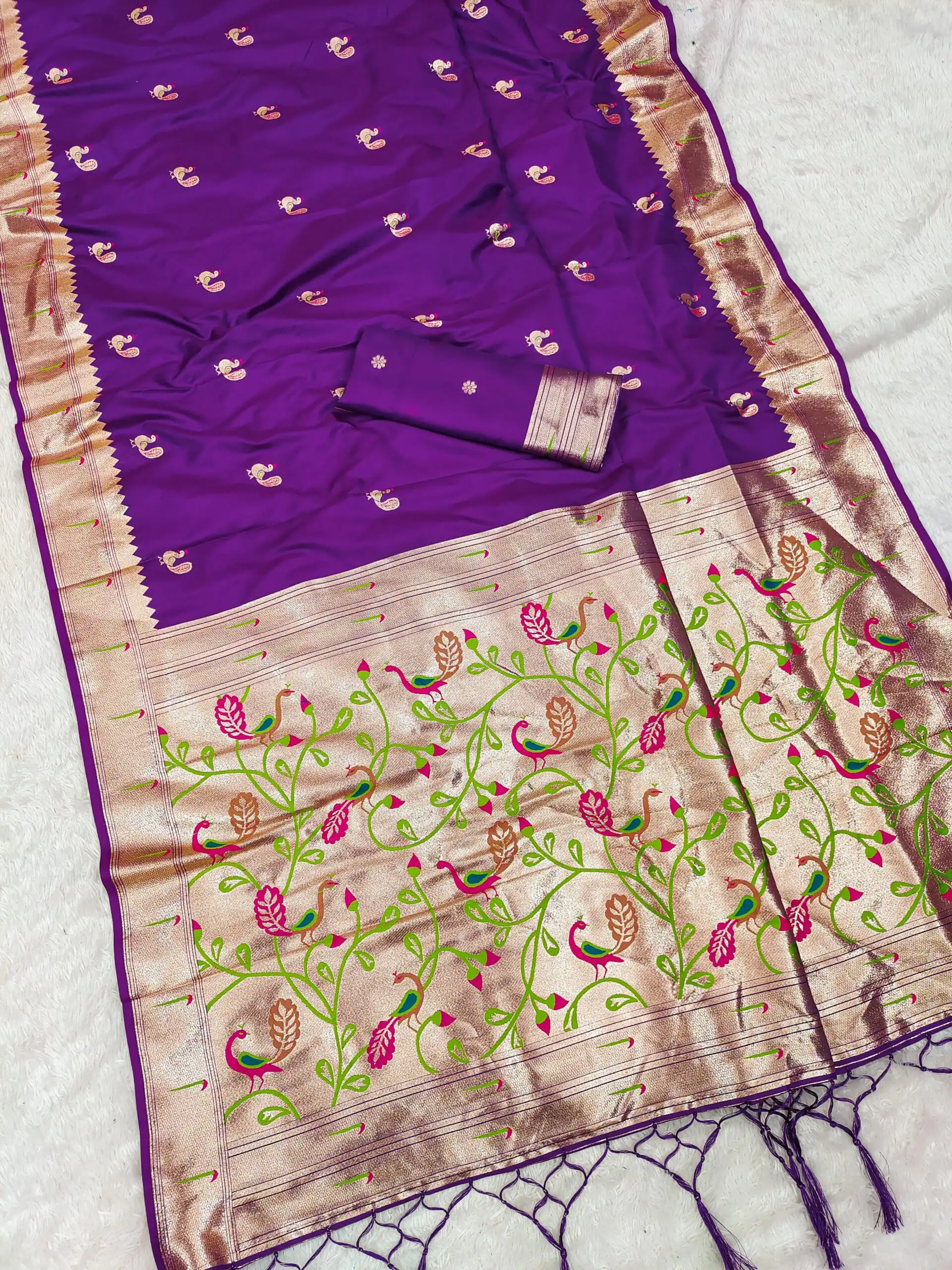Purple Soft Paithani Silk Lace Zari Work Saree | Sarees, Bollywood Sarees, Creative Sarees, Designer Sarees, Embroidered Sarees, Ethnic Saree, Modern Digital sarees, Party Wear Sarees