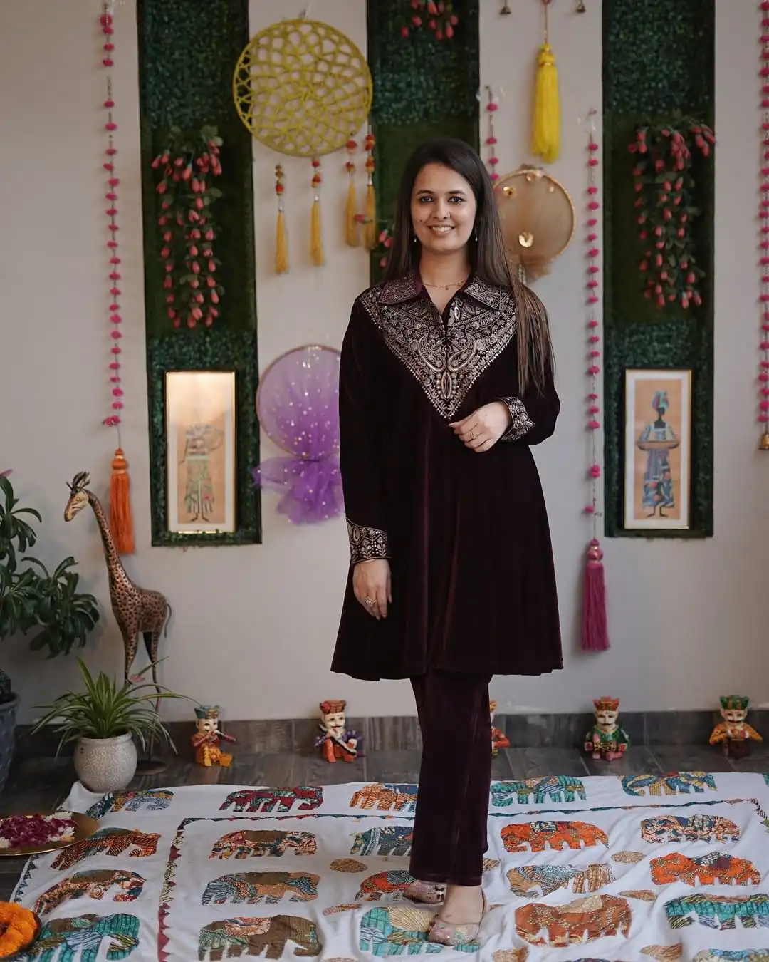 Purple Velvet Sequence Work Salwar Suit | Jump Suits, Salwar suit, Casual Suits, Creative suits, Designer Suits, Palazzo Suits, Party Wear Suits, Patiala Suits, Straight Suits