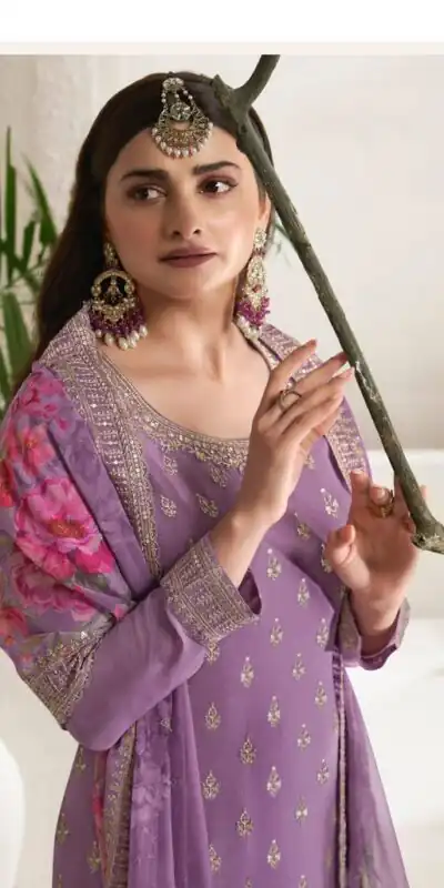 Purple Viscose Chinon Embroidered Sequence Salwar Suit | Salwar suit, Casual Suits, Creative suits, Designer Suits, Palazzo Suits, Party Wear Suits, Patiala Suits, Straight Suits