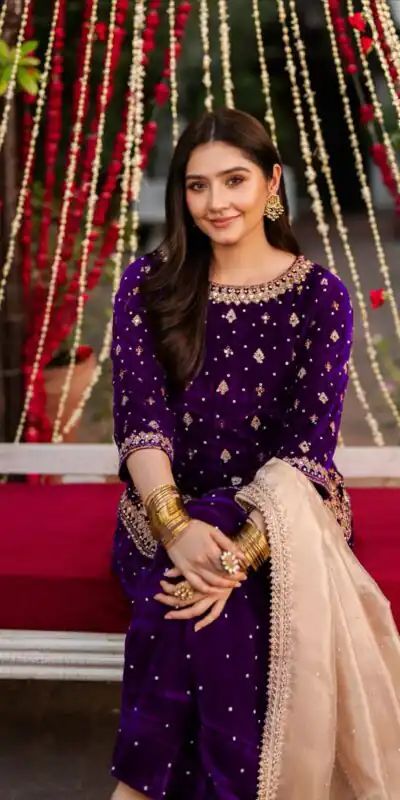 Purple Viscose Velvet Thread Sequence Work Salwar Suit | Jump Suits, Tops & Bottoms, Track Suits, Salwar suit, Casual Suits, Creative suits, Designer Suits, Palazzo Suits, Party Wear Suits, Patiala Suits, Straight Suits, Trendy Wear