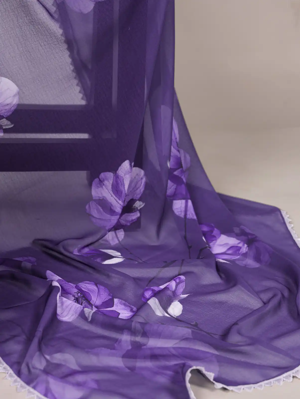 Purple Weightless Printed Saree | Sarees, Bollywood Sarees, Creative Sarees, Designer Sarees, Embroidered Sarees, Ethnic Saree, Modern Digital sarees, Party Wear Sarees