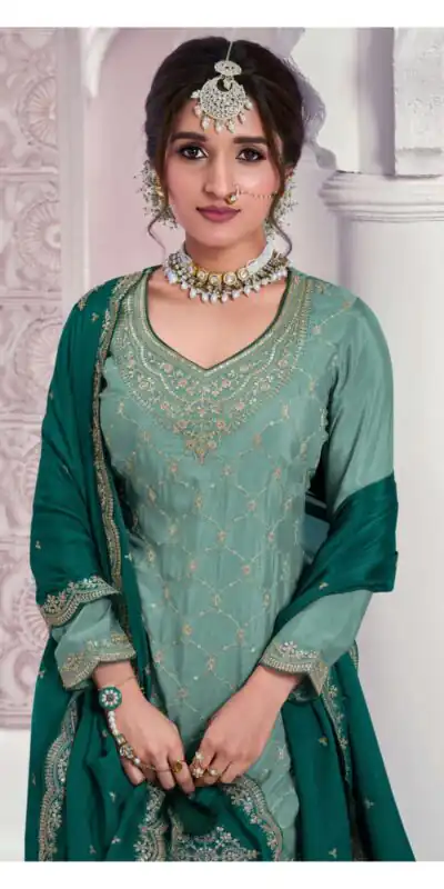 Rama Chinon Multi Coding Work Salwar Suit | Jump Suits, Salwar suit, Casual Suits, Creative suits, Designer Suits, Palazzo Suits, Party Wear Suits, Patiala Suits, Straight Suits