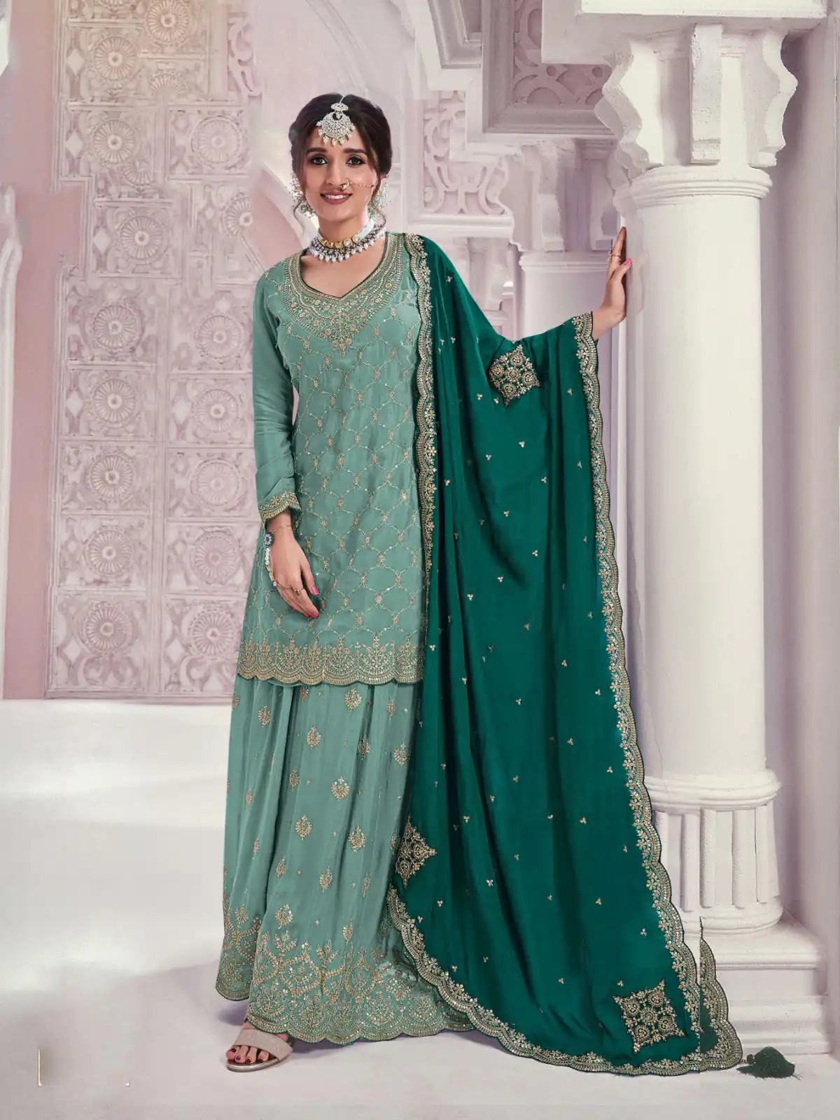 Rama Chinon Multi Coding Work Salwar Suit | Jump Suits, Salwar suit, Casual Suits, Creative suits, Designer Suits, Palazzo Suits, Party Wear Suits, Patiala Suits, Straight Suits
