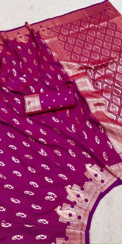 Rani Pink Banarasi Silk Zari Weaving Saree | Sarees, Bollywood Sarees, Creative Sarees, Designer Sarees, Embroidered Sarees, Ethnic Saree, Modern Digital sarees, Party Wear Sarees