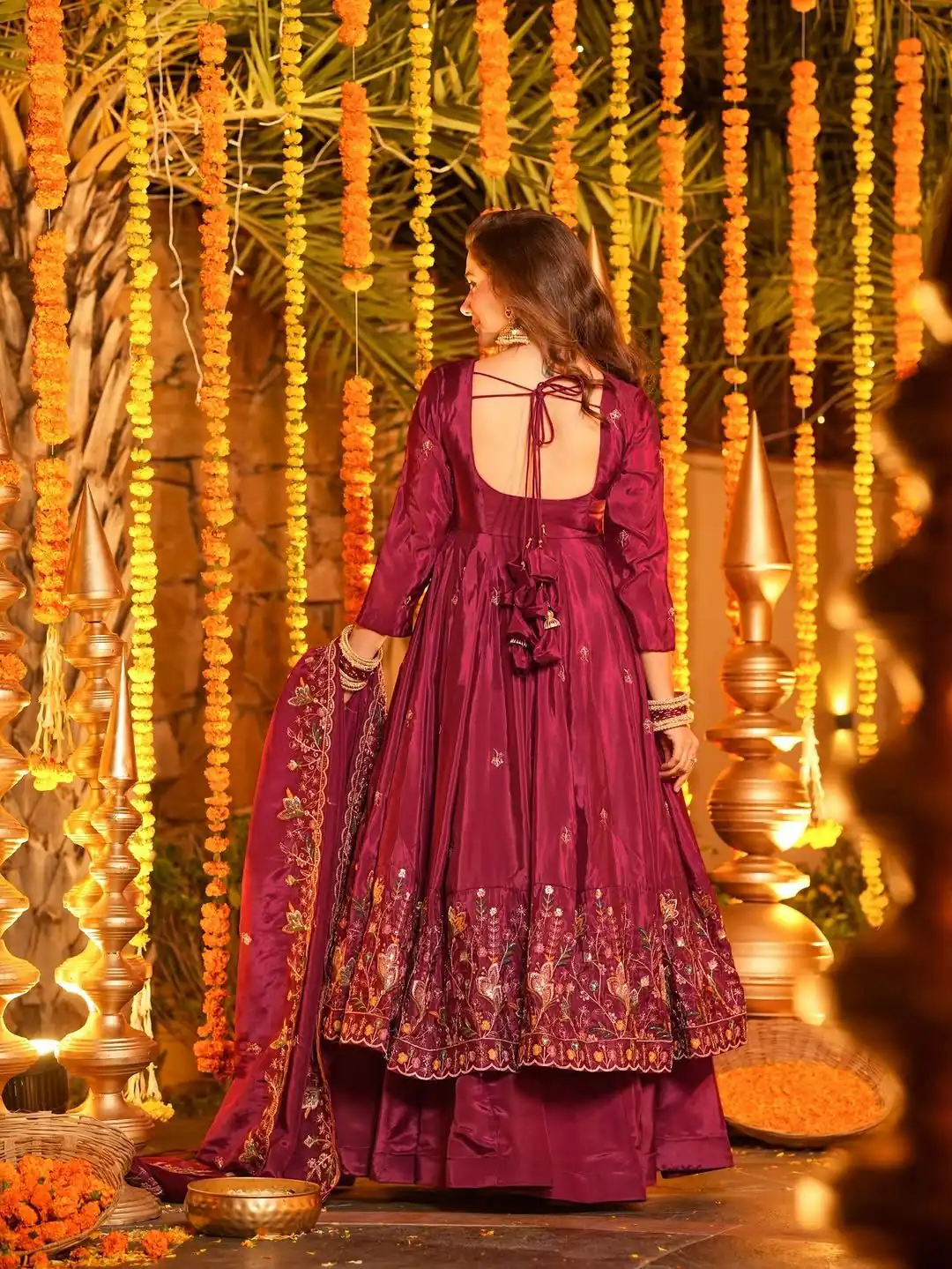 Rani Pink Crap Silk Thread Work Salwar Suit | Jump Suits, Salwar suit, Casual Suits, Creative suits, Designer Suits, Palazzo Suits, Party Wear Suits, Patiala Suits, Straight Suits