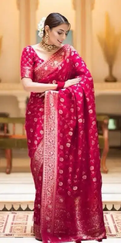 Rani Pink Soft Litchi Silk Kubera Pattu Saree | Sarees, Bollywood Sarees, Creative Sarees, Designer Sarees, Embroidered Sarees, Ethnic Saree, Modern Digital sarees, Party Wear Sarees