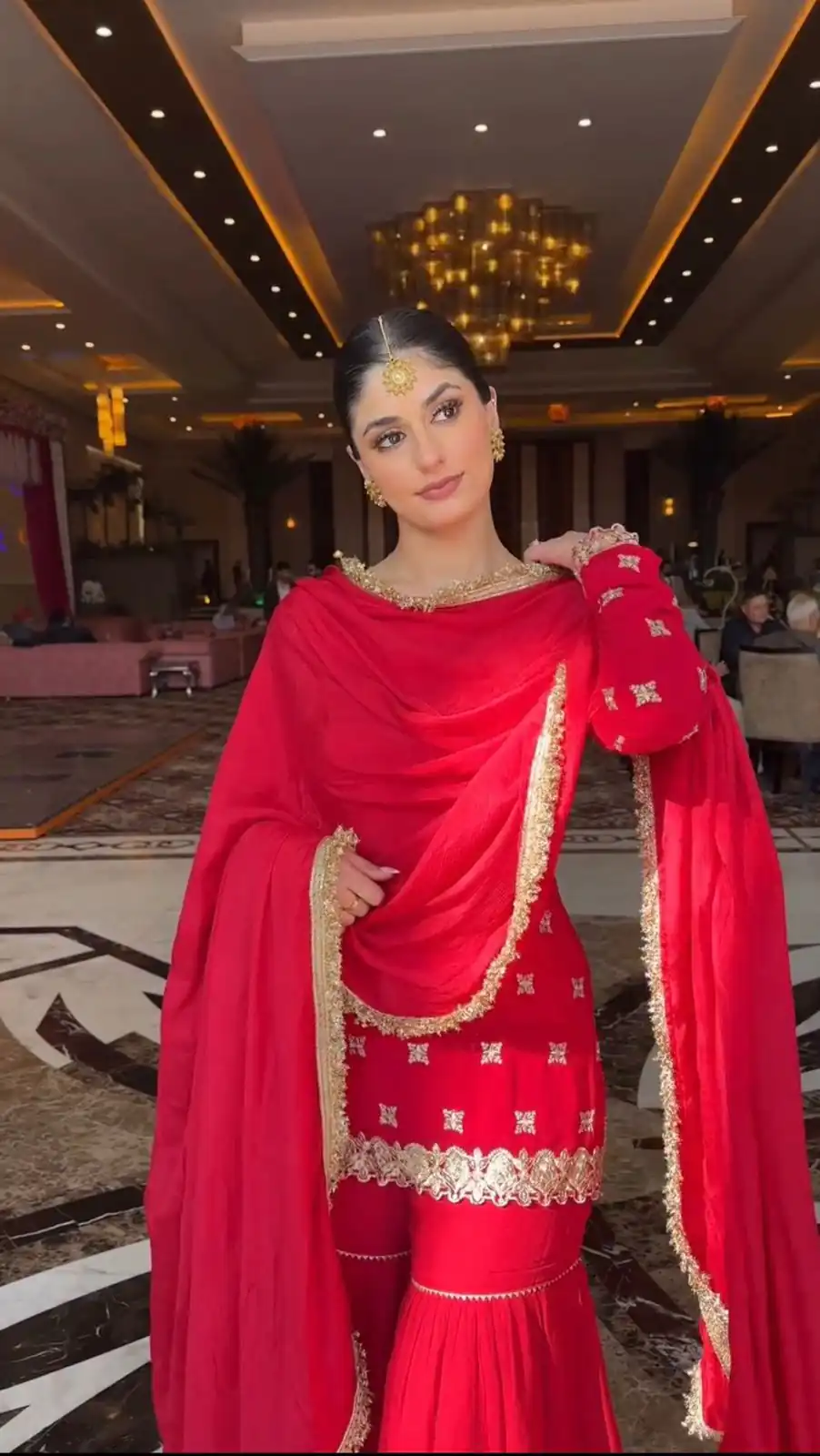 Red Faux Georgette Thread Lace Work Salwar Suit | Jump Suits, Salwar suit, Casual Suits, Creative suits, Designer Suits, Palazzo Suits, Party Wear Suits, Patiala Suits, Straight Suits