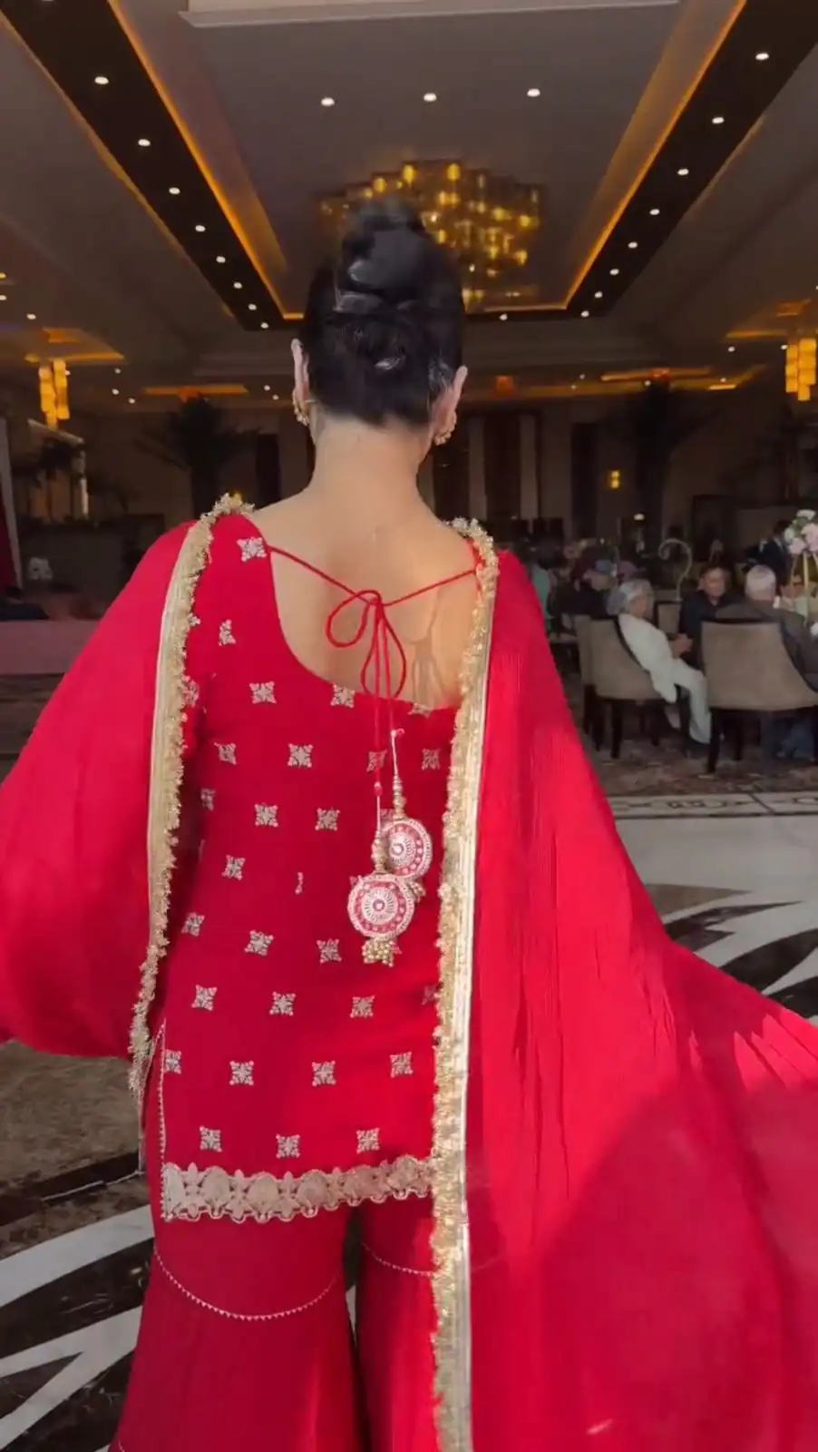 Red Faux Georgette Thread Lace Work Salwar Suit | Jump Suits, Salwar suit, Casual Suits, Creative suits, Designer Suits, Palazzo Suits, Party Wear Suits, Patiala Suits, Straight Suits