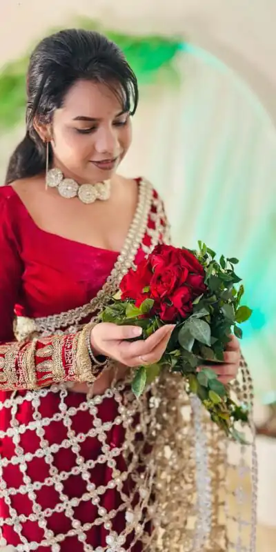 Red Fendy Silk Lace Mirror Work Saree | Sarees, Bollywood Sarees, Creative Sarees, Designer Sarees, Embroidered Sarees, Ethnic Saree, Modern Digital sarees, Party Wear Sarees