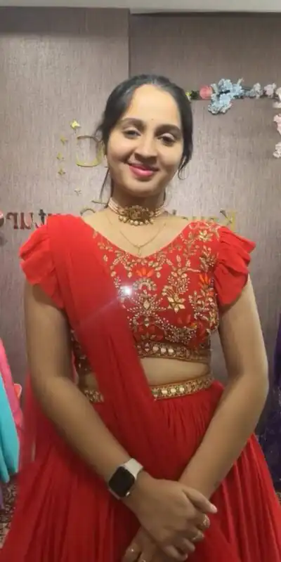 Red Fox Georgette Embroidery Thread Hand Pasting Real Mirror Lehenga Choli | Lehenga, Bollywood Lehenga, Creative Lehenga, Designer Lehenga, Embroidered Lehenga, Party Wear Lehenga