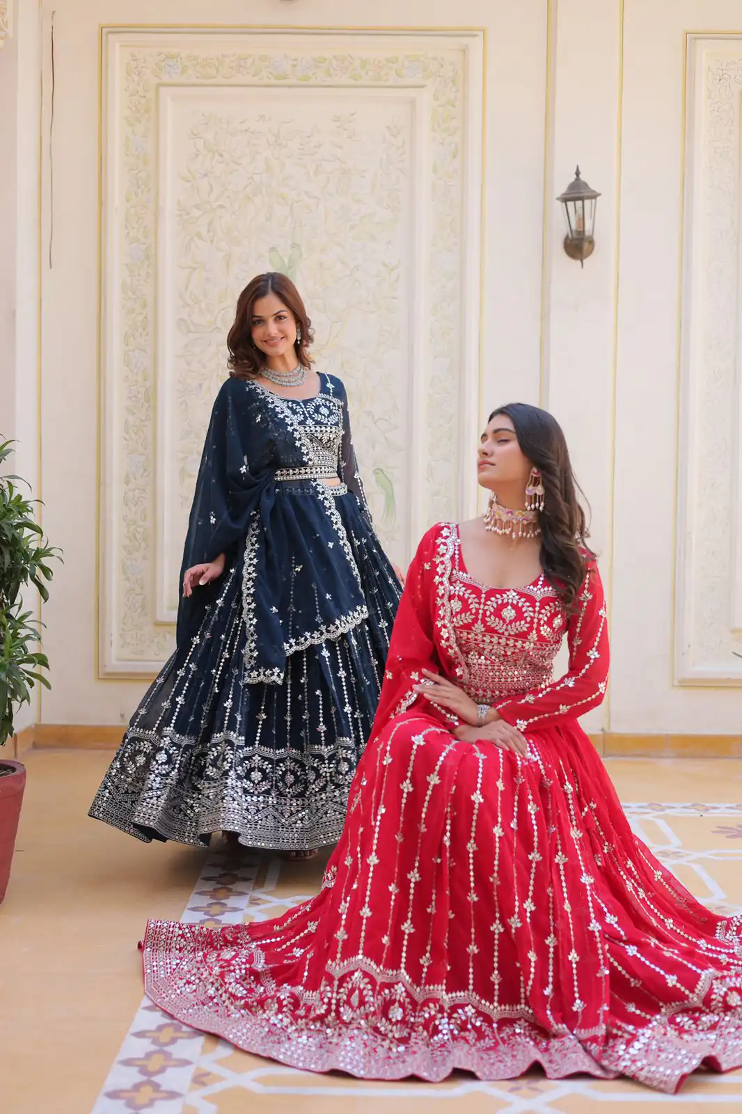 Red Fox Georgette Embroidery Work Lehenga Choli | Lehenga, Bollywood Lehenga, Creative Lehenga, Designer Lehenga, Embroidered Lehenga, Party Wear Lehenga