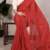 Red Gadhawal Arca Work Saree | Sarees, Bollywood Sarees, Creative Sarees, Designer Sarees, Embroidered Sarees, Ethnic Saree, Modern Digital sarees, Party Wear Sarees