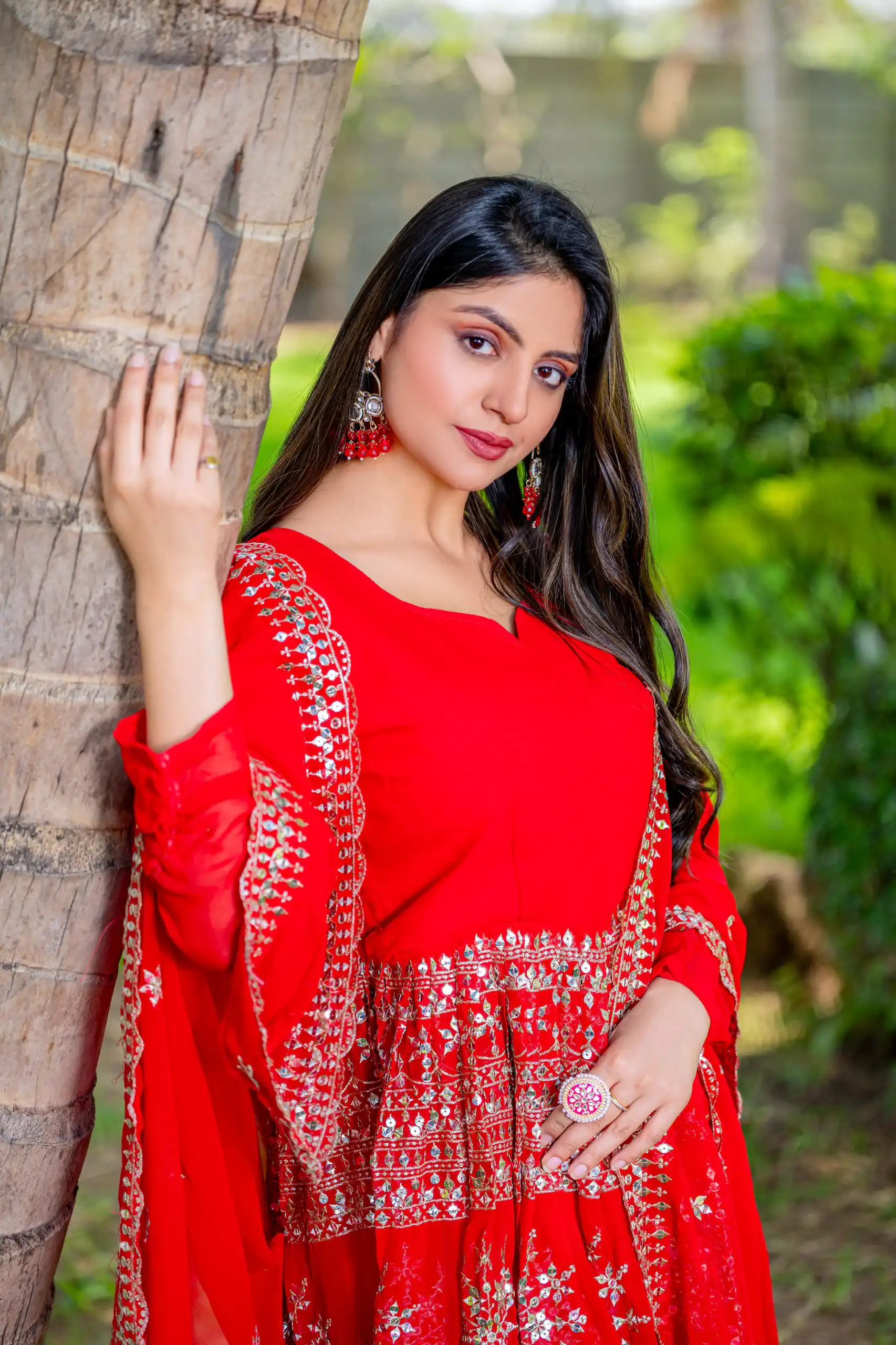 Red Georgette 7mm Sequence Work Salwar Suit | Jump Suits, Salwar suit, Casual Suits, Creative suits, Designer Suits, Palazzo Suits, Party Wear Suits, Patiala Suits, Straight Suits