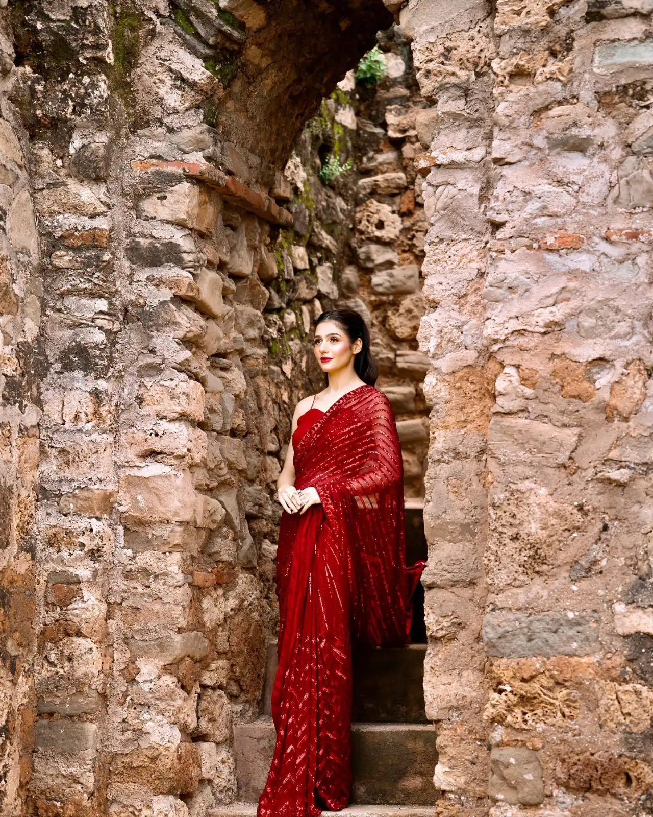 Red Georgette Embroidery Sequence Work Saree | Sarees, Bollywood Sarees, Creative Sarees, Designer Sarees, Embroidered Sarees, Ethnic Saree, Modern Digital sarees, Party Wear Sarees
