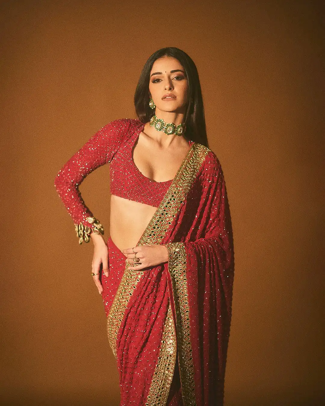 Red Georgette Embroidery Thread Work Saree | Sarees, Bollywood Sarees, Creative Sarees, Designer Sarees, Ethnic Saree, Modern Digital sarees, Party Wear Sarees